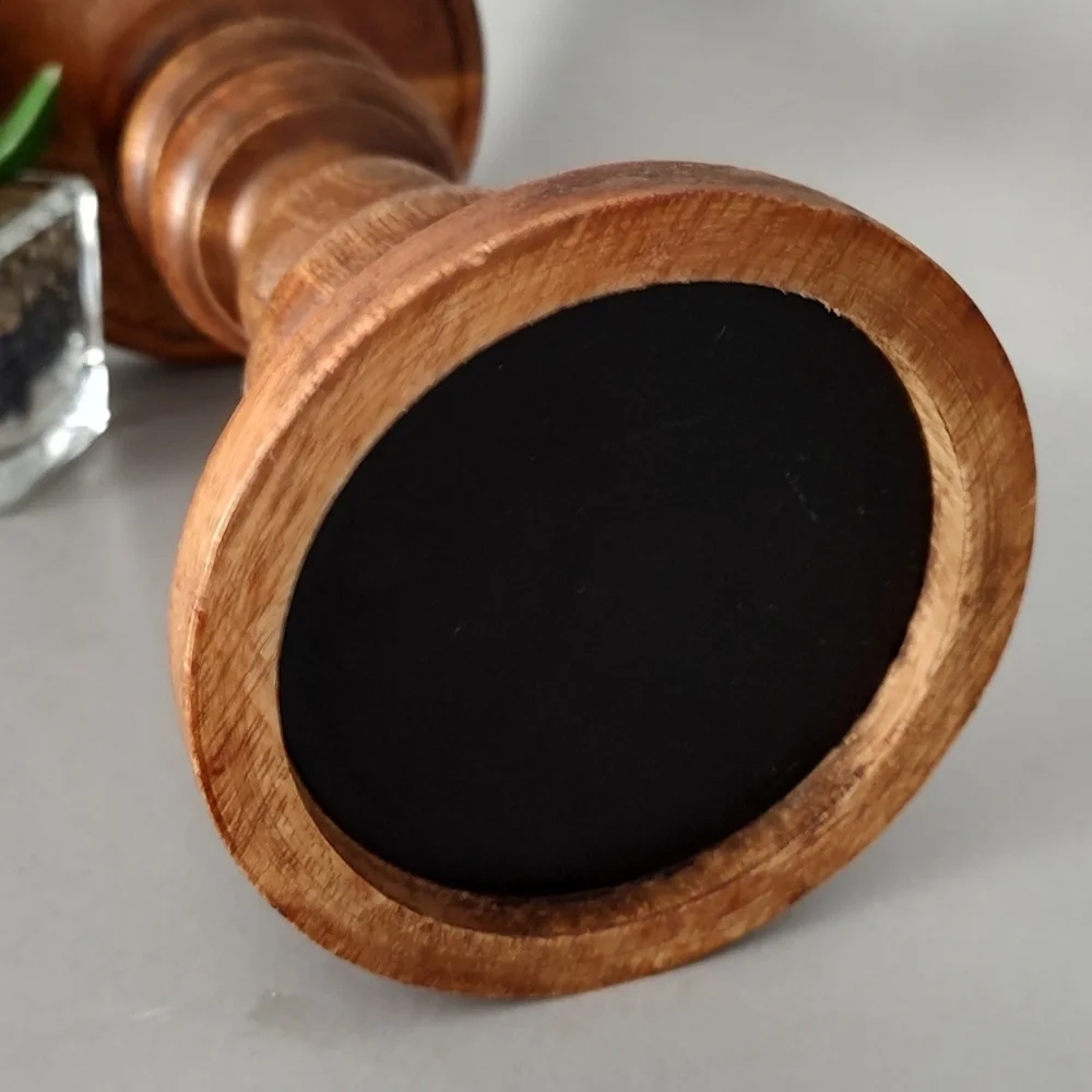Wood Candle Holder  Size Medium Brown Unbranded New With Out Tag Rustic